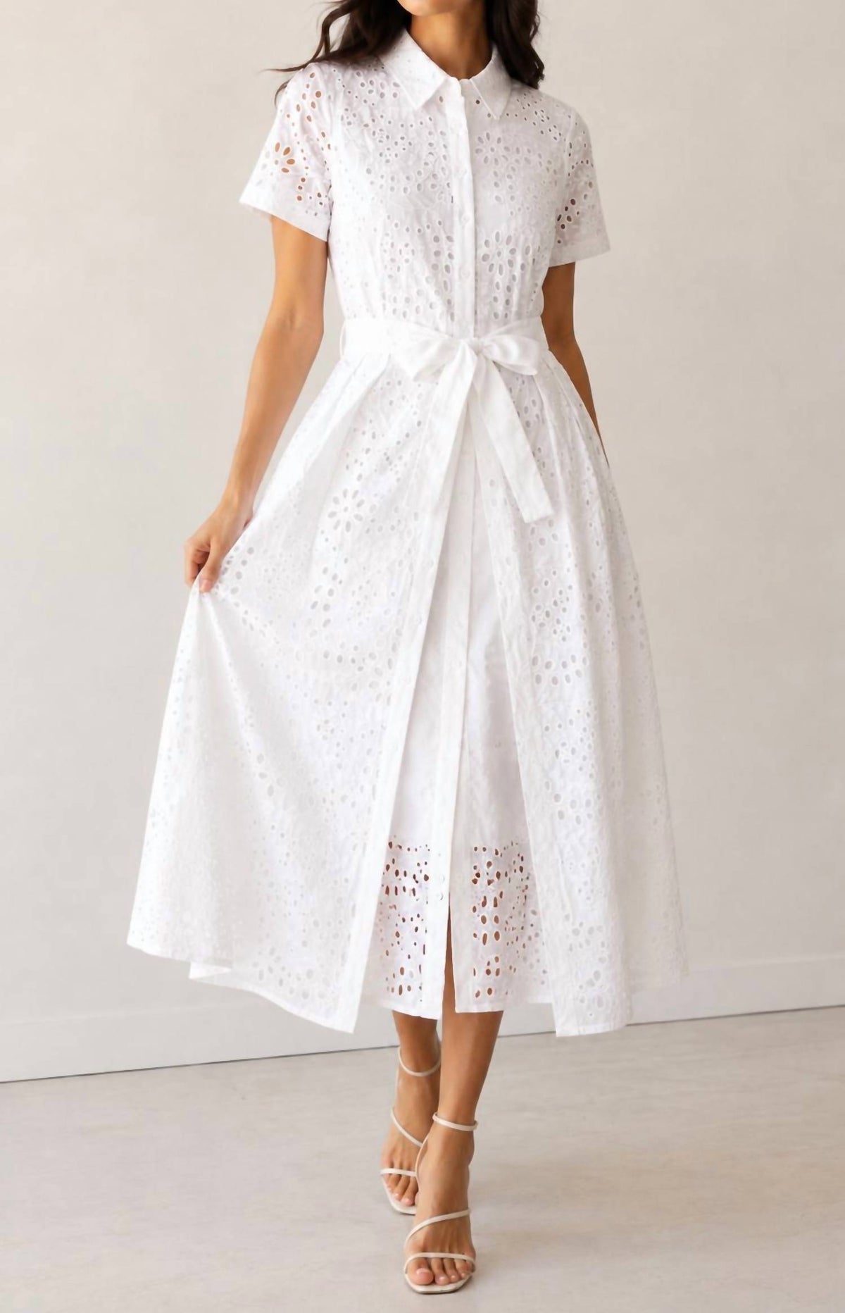 Heyson - Lace Dress with Skirt Overlay