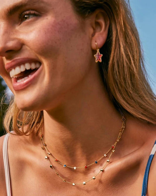 Kendra Scott - Women's Ada Gold Star Small Drop Earrings