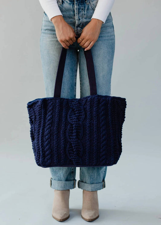 Panache - Women's Cable Knit Tote Bag