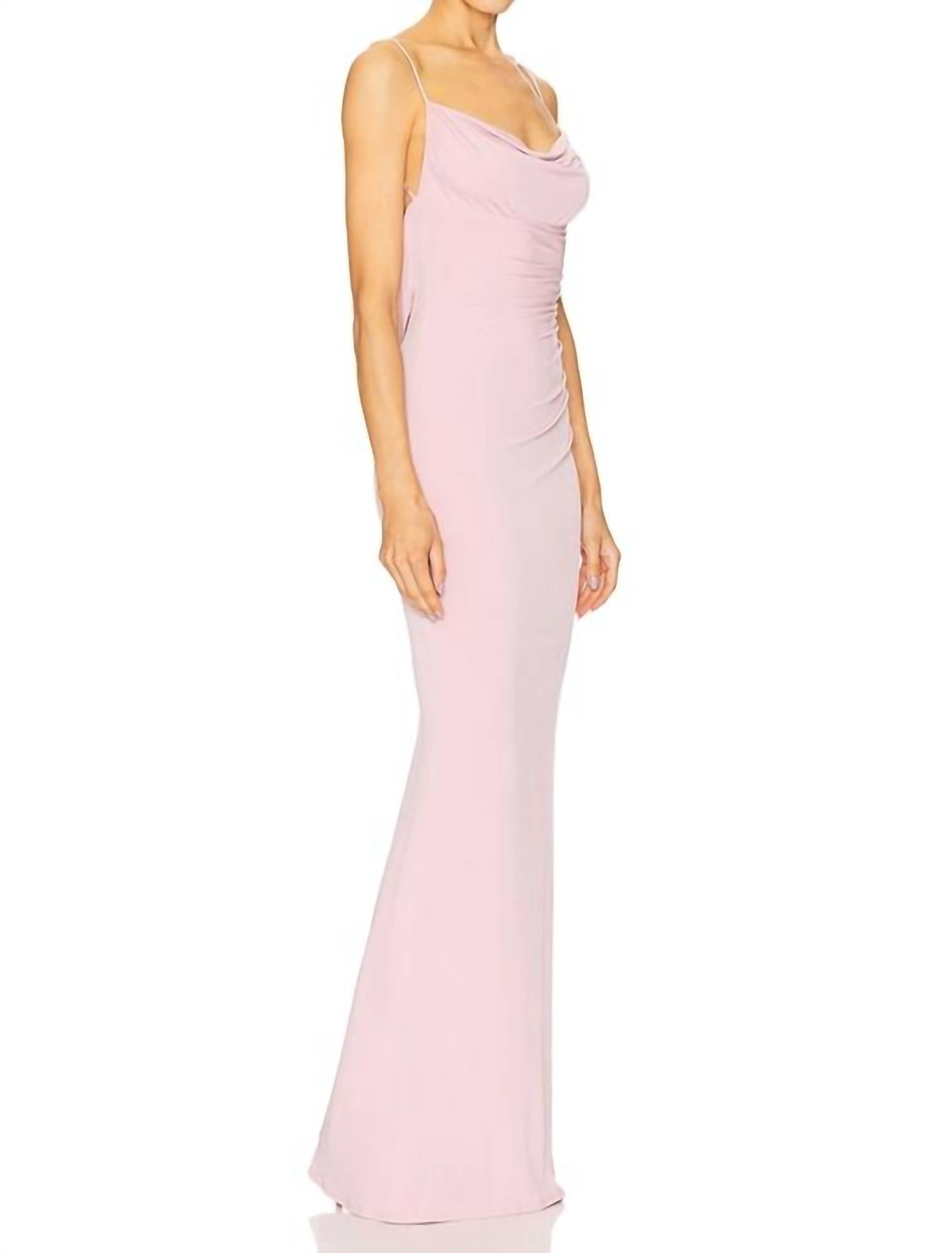 katie may Surreal Gown in rose quartz - women's dress - detail view