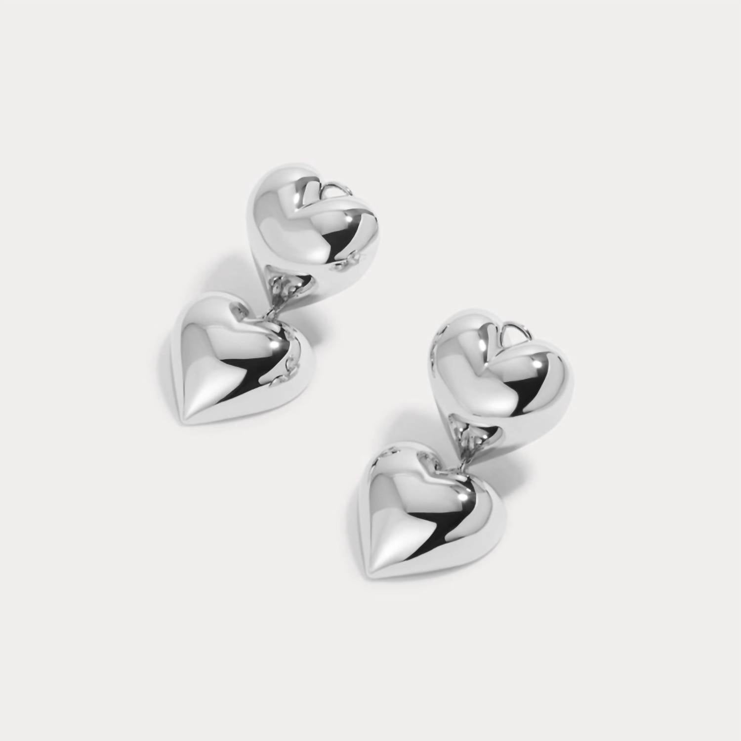 Lili Claspe - Women's Bubble Small Heart Earrings