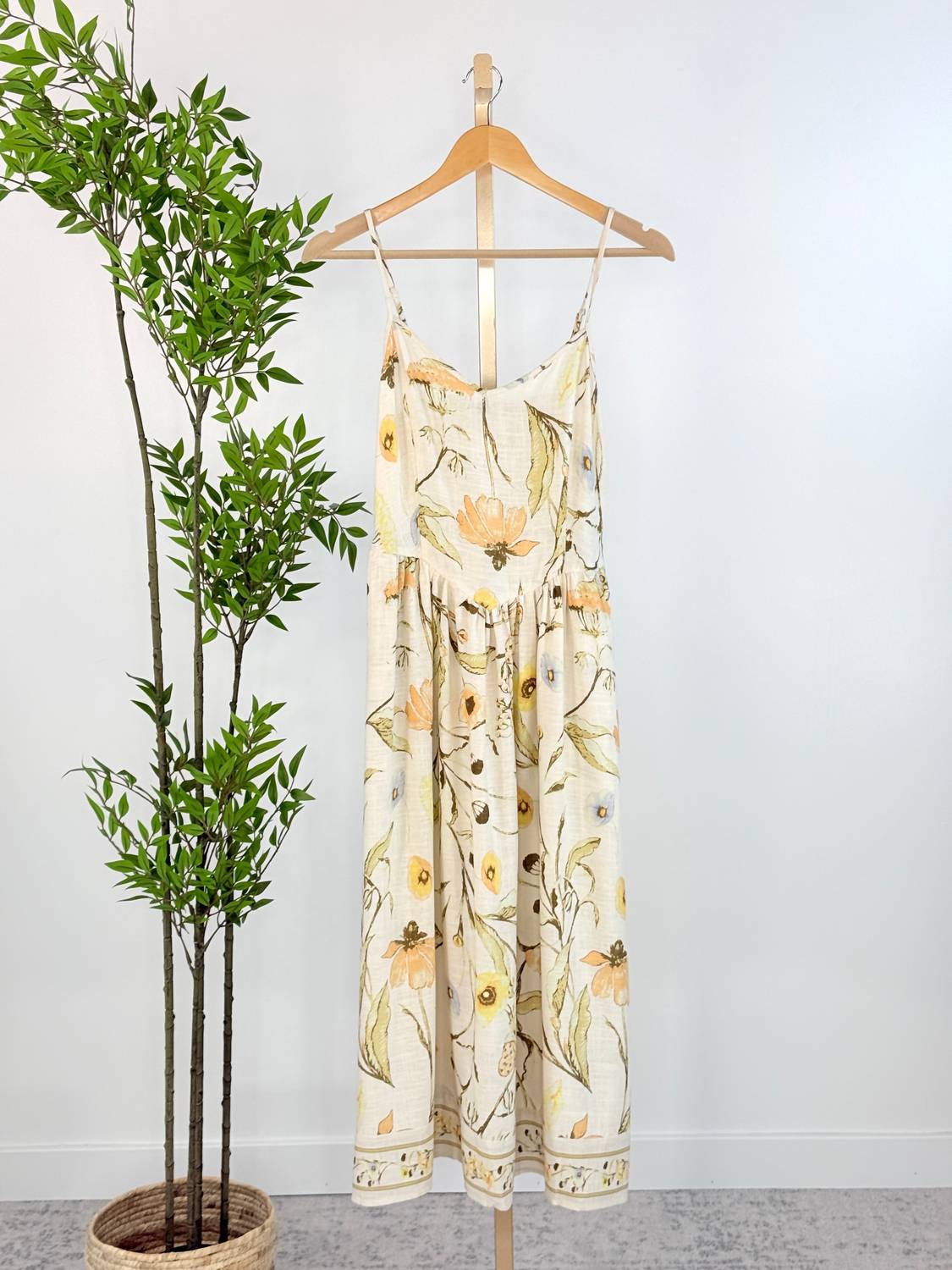 Dex Clothing - Vintage Garden Smocked Midi Dress