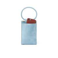 HOBO Women's Sheila Phone Bag Crossbody Purse in blue topaz - women's bag - detail view