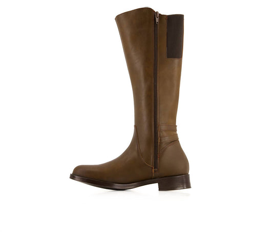 Andrea - Women's Tall Riding Elastic Shaft Boots