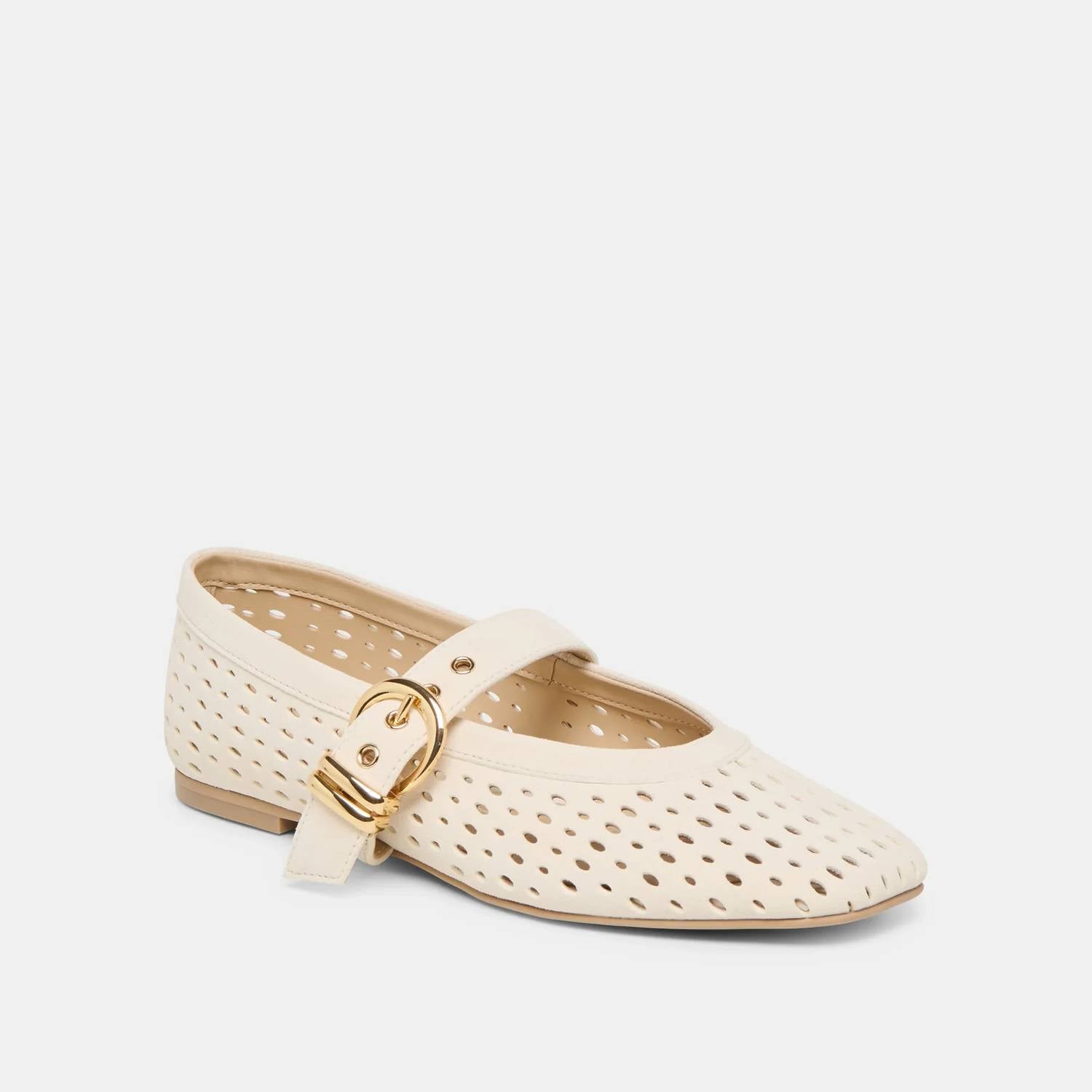 Dolce Vita - Women's Mikel Perforated Suede Mary Jane Flat