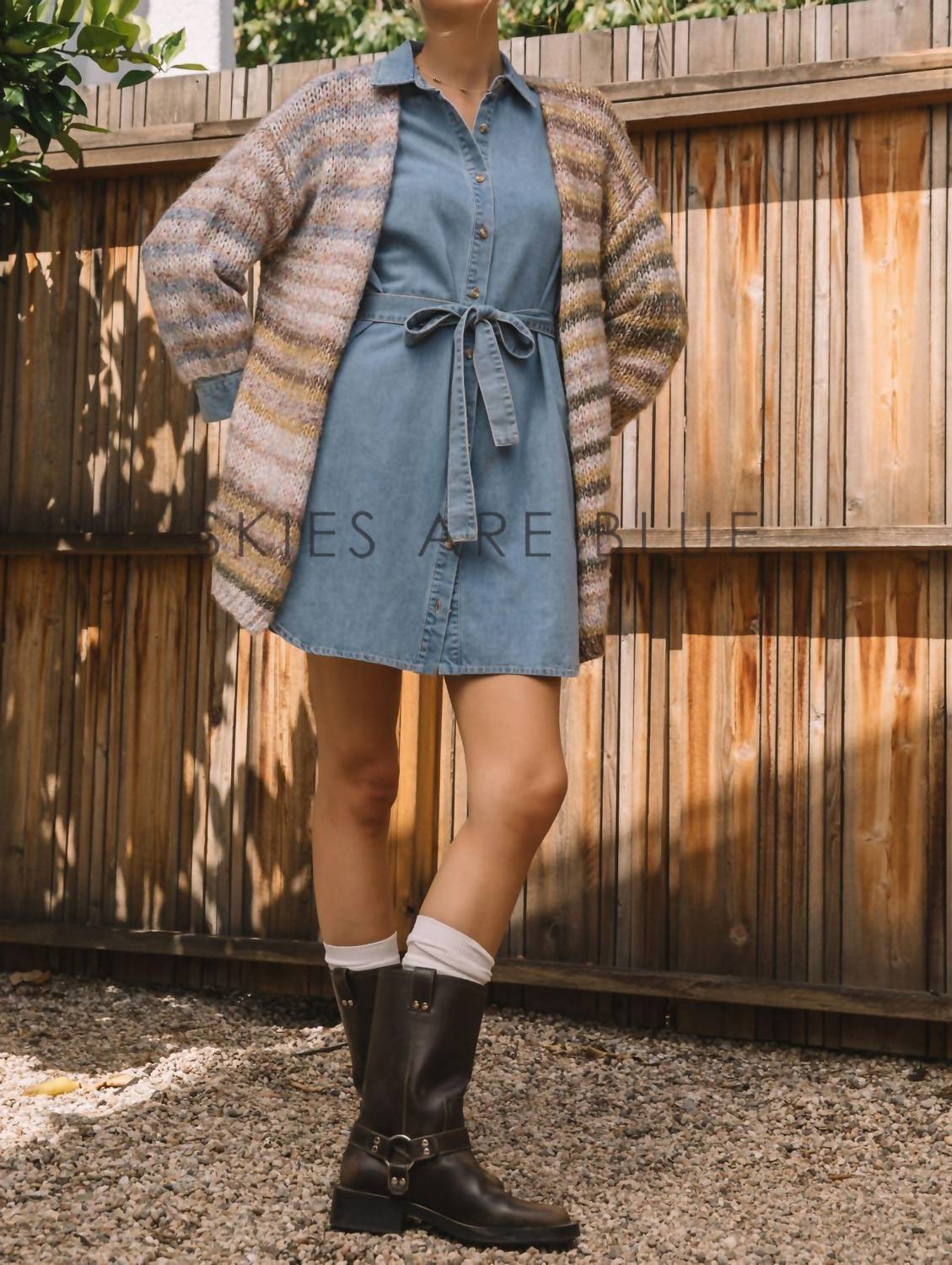 Skies Are Blue - Multi Stripe Cardigan