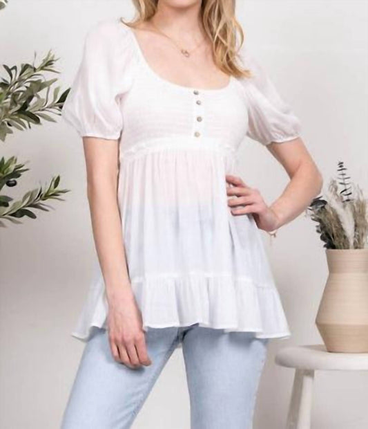 Blu Pepper - Force of Love Babydoll top