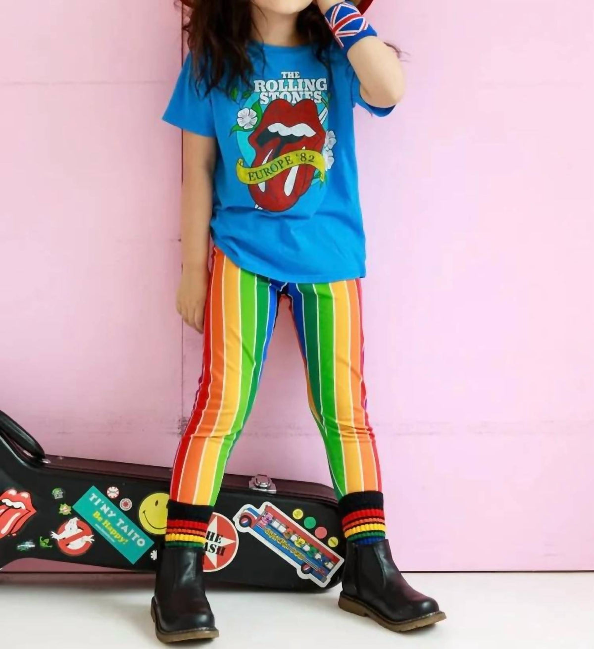 Rowdy Sprout - Kid's Rolling Stones Short Sleeve Tee