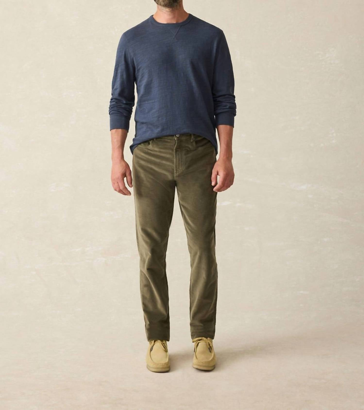 Faherty - Stretch Terry Corduroy 5 Pocket Pant