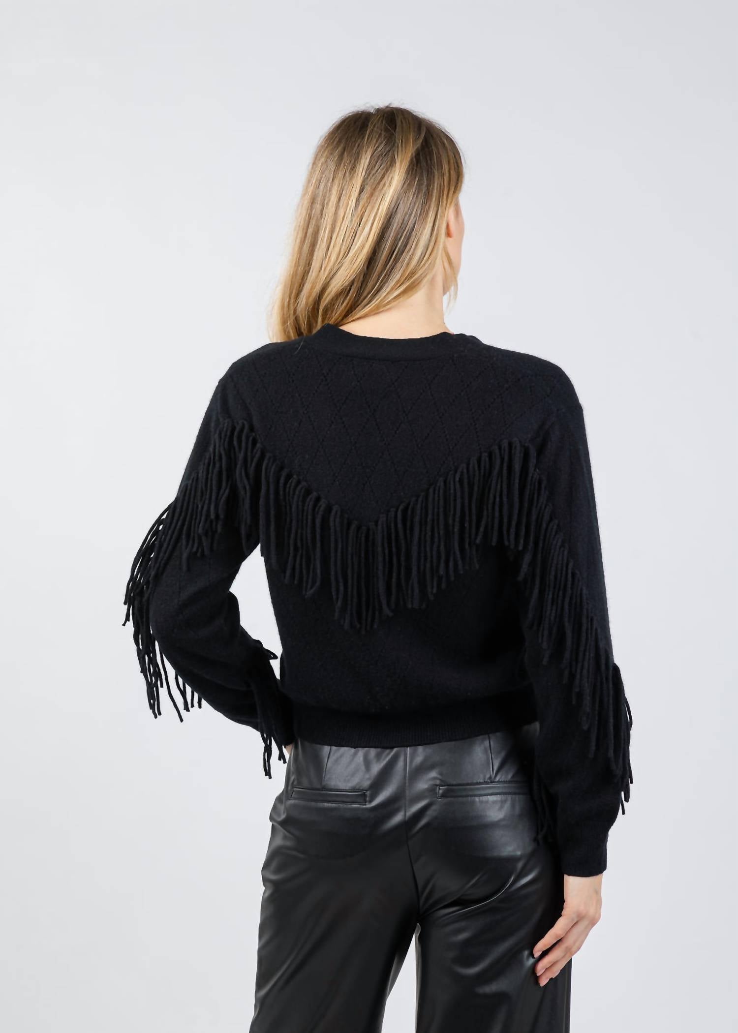Brodie Cashmere - Ashley Cashmere Fringe Cardigan
