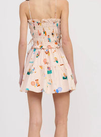 Emory Park - Beach Print Mini Dress