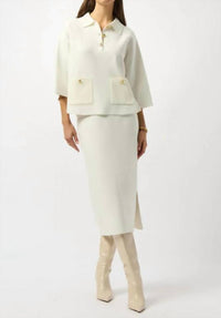 Joseph Ribkoff - Button Closure Relaxed Fit Top