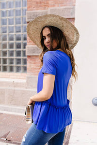 Ruffled Peplum Top