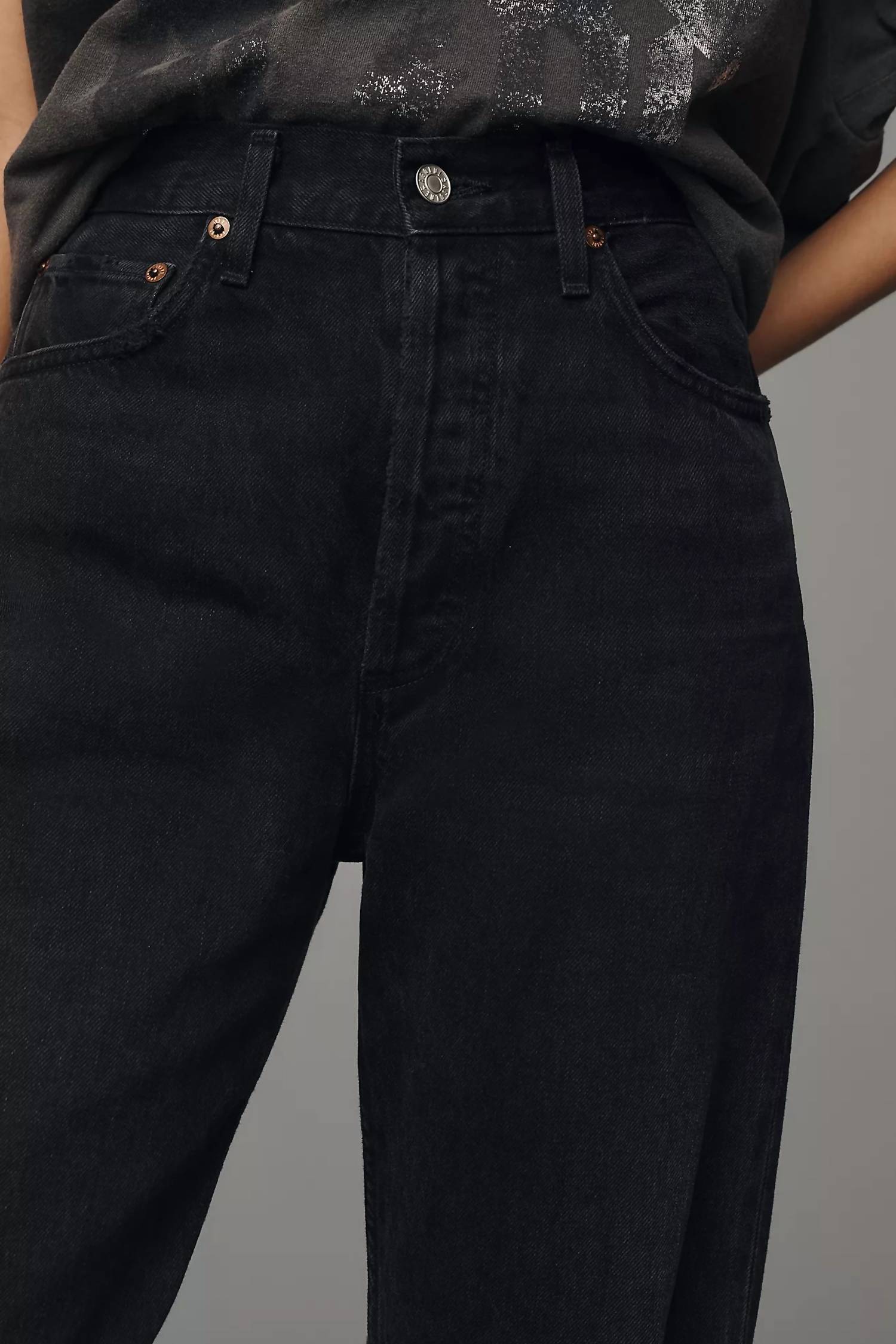 Agolde - Pinch Distress High-rise Straight-leg Jeans