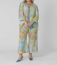 La Fuori - Orchid Bloom Embellished Pants - Plus Size