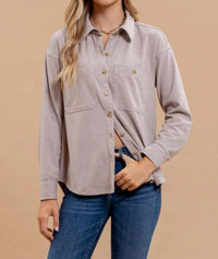 Blu Pepper - Soft Knit Shacket
