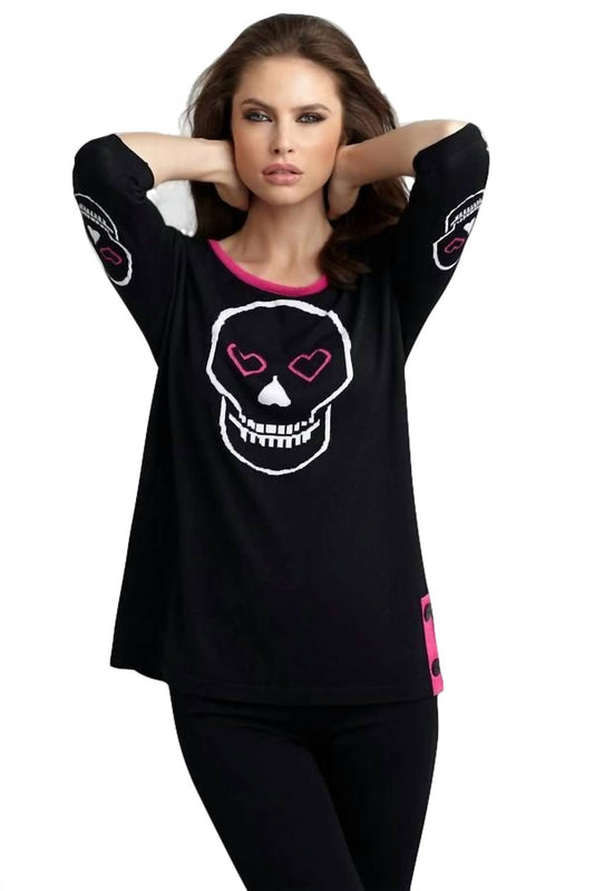 Heart & Skull Graphic Sweater