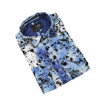 Eight X - Fade Out Flocking Button Down Shirt
