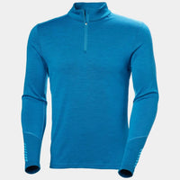 Helly Hansen Men's LIFA Merino Midweight 1/2 Zip Top in neptune blue - men's long sleeve top