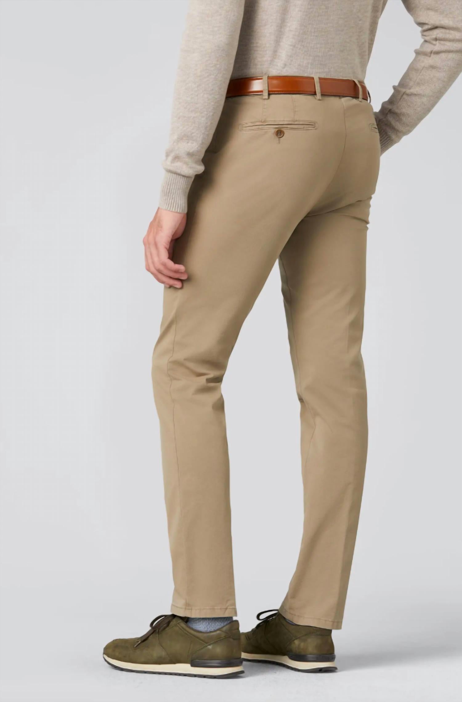 Meyer - Meyer Bonn 9-3004 Stone Cotton Chino