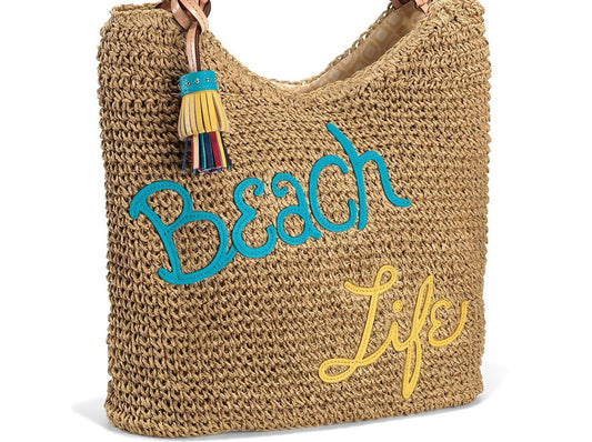 Brighton - Beach Life Weaved Rattan Tote Purse