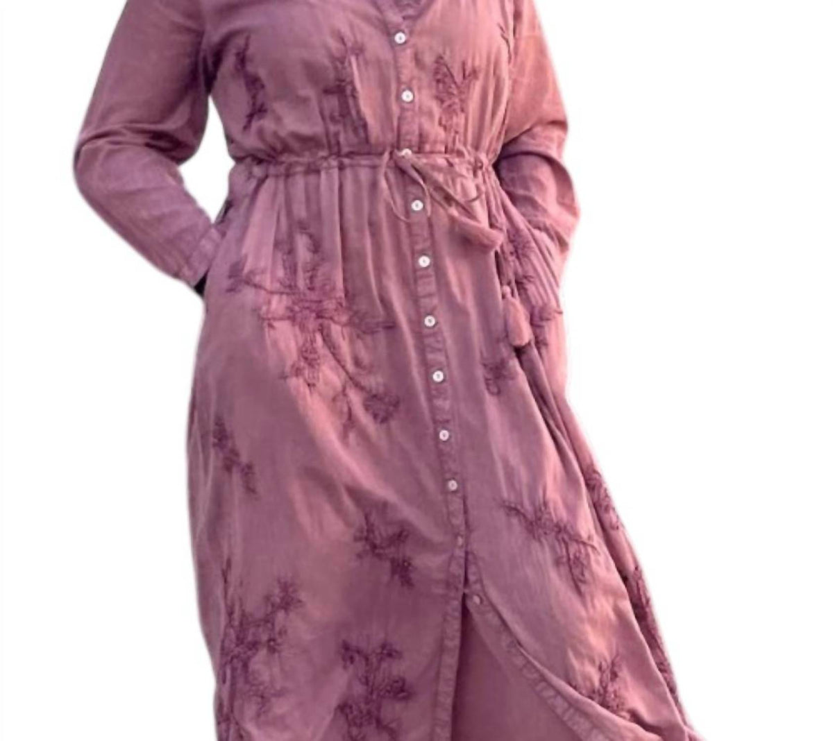 Kyla Seo - Women’s Henna Ankia Dress With Silk Slip On Dress