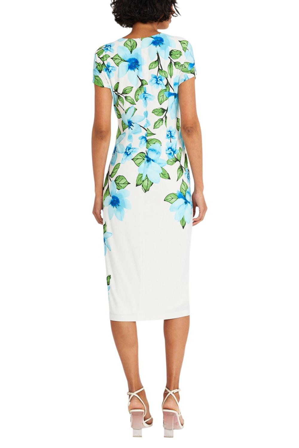 Maggy London - Cap Sleeve Floral Sheath Dress