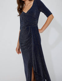 Frank Lyman - Maxi Wrap Dress with Jewels
