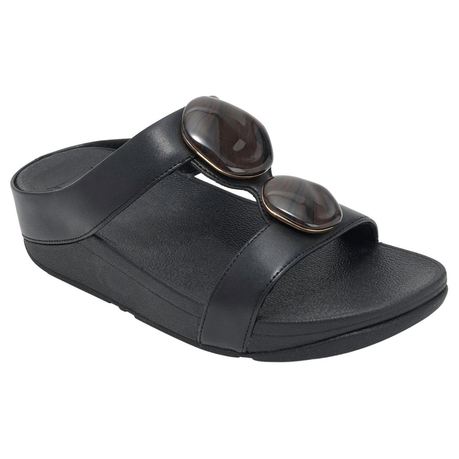 Fitflop - WOMEN'S FINO MARBLED-STONE H-BAR SLIDE