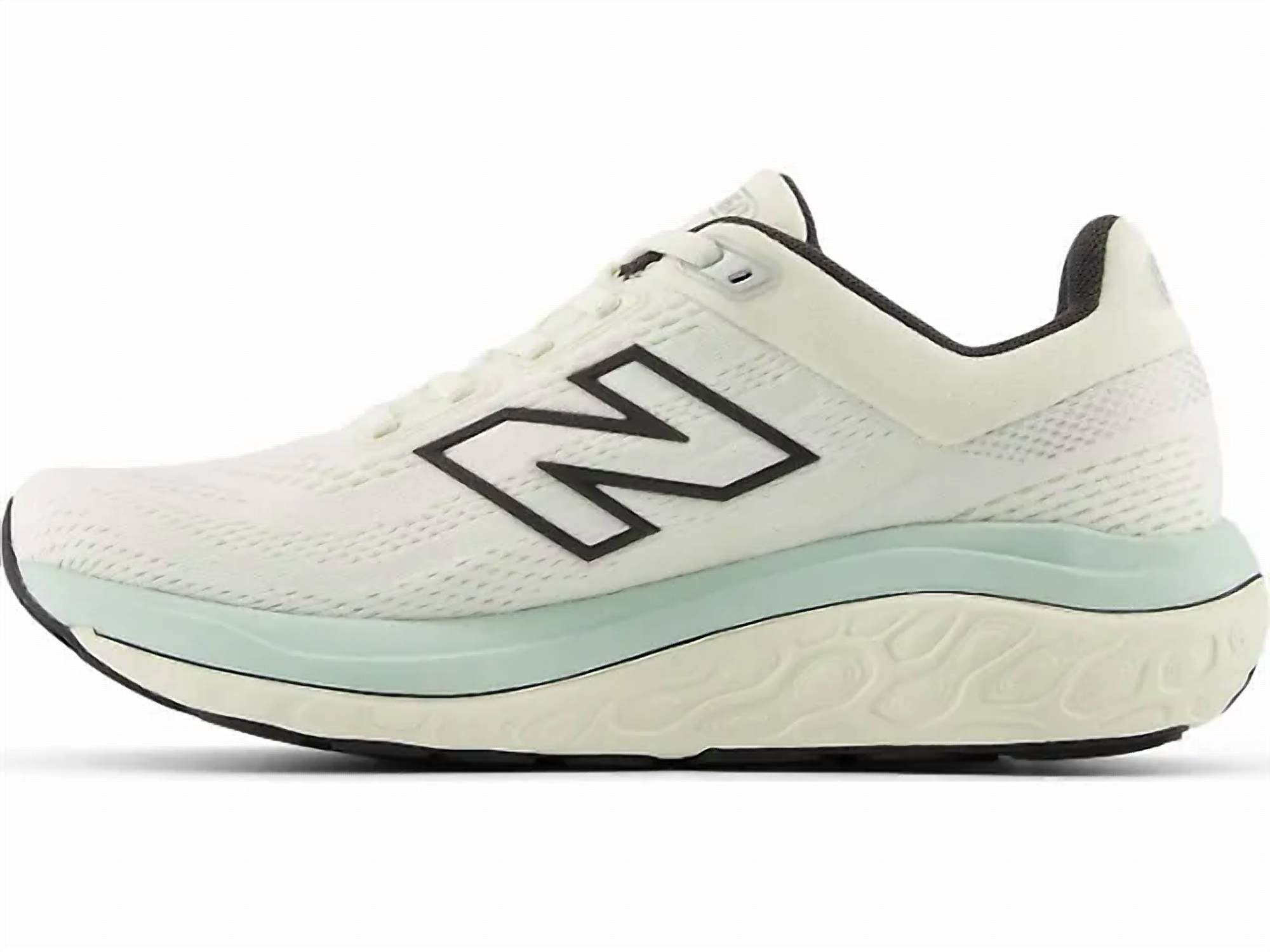 New Balance Women's 860v14 Running Shoes in sea salt angora - women's sneaker - detail view