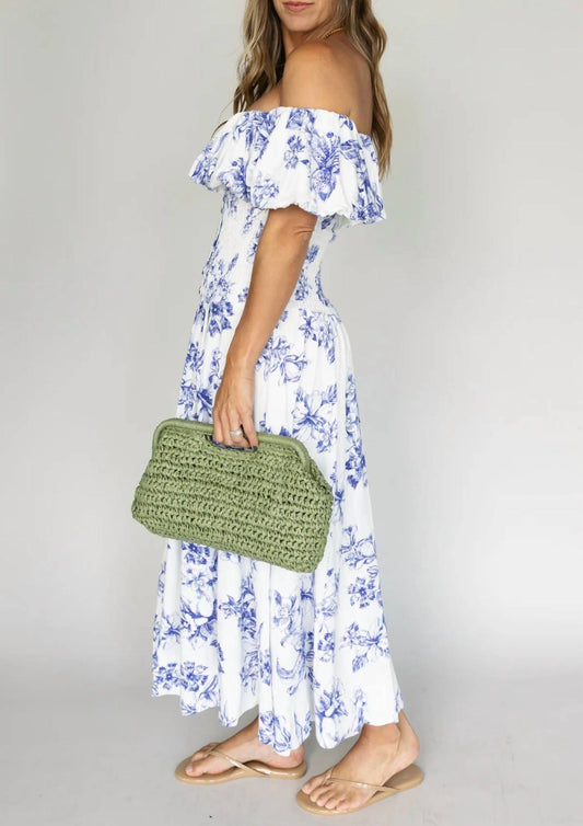 Olivaceous - Daffodil Darling Smocked Dress