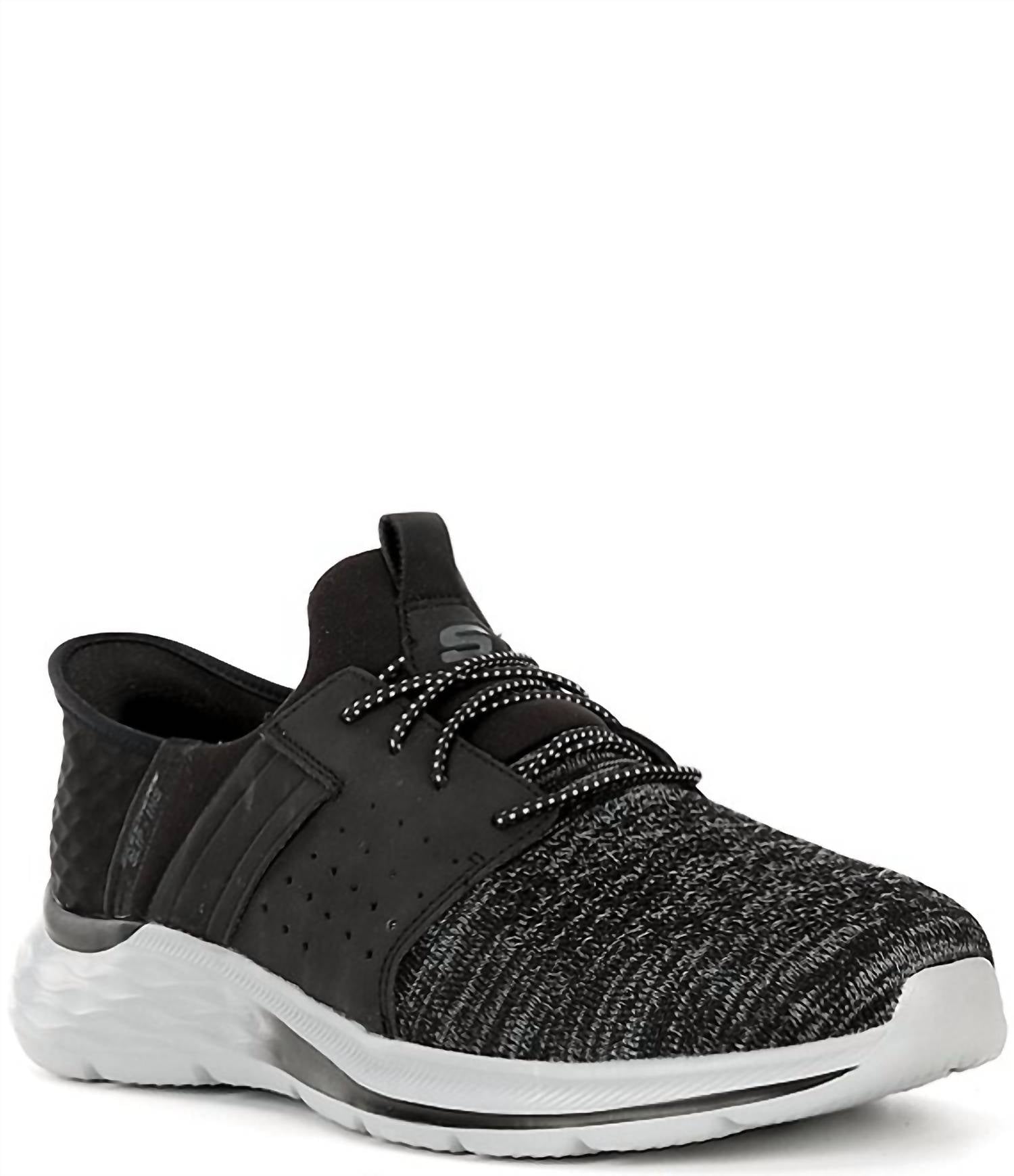 Skechers Men's Slip In Garner Newick Sneaker in garner newick sneaker in black - sneaker