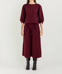 Bel Kazan Lyra Top in oxblood - women's shirt - view 4