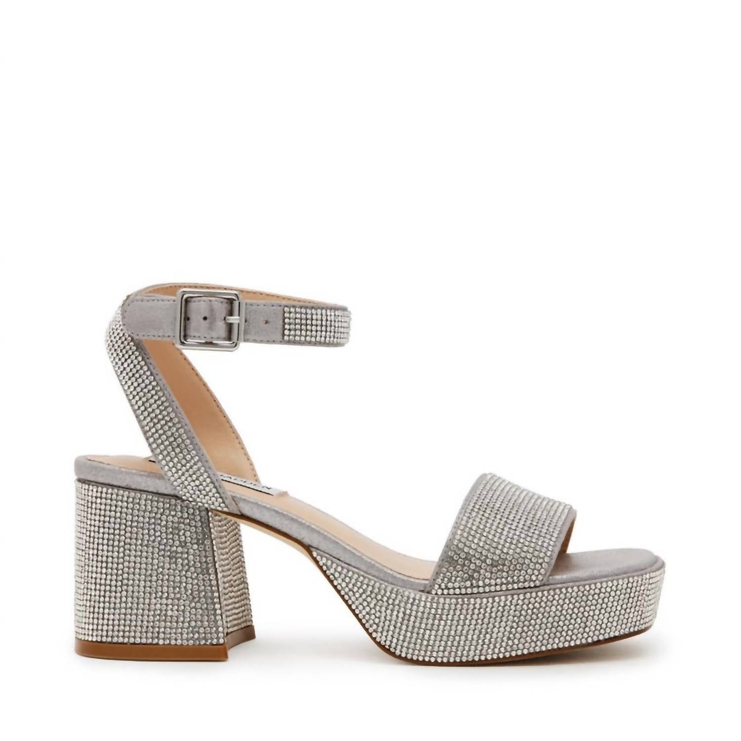 STEVE MADDEN Women's Mercerr-r Sandal in rhinestone - women's sandal