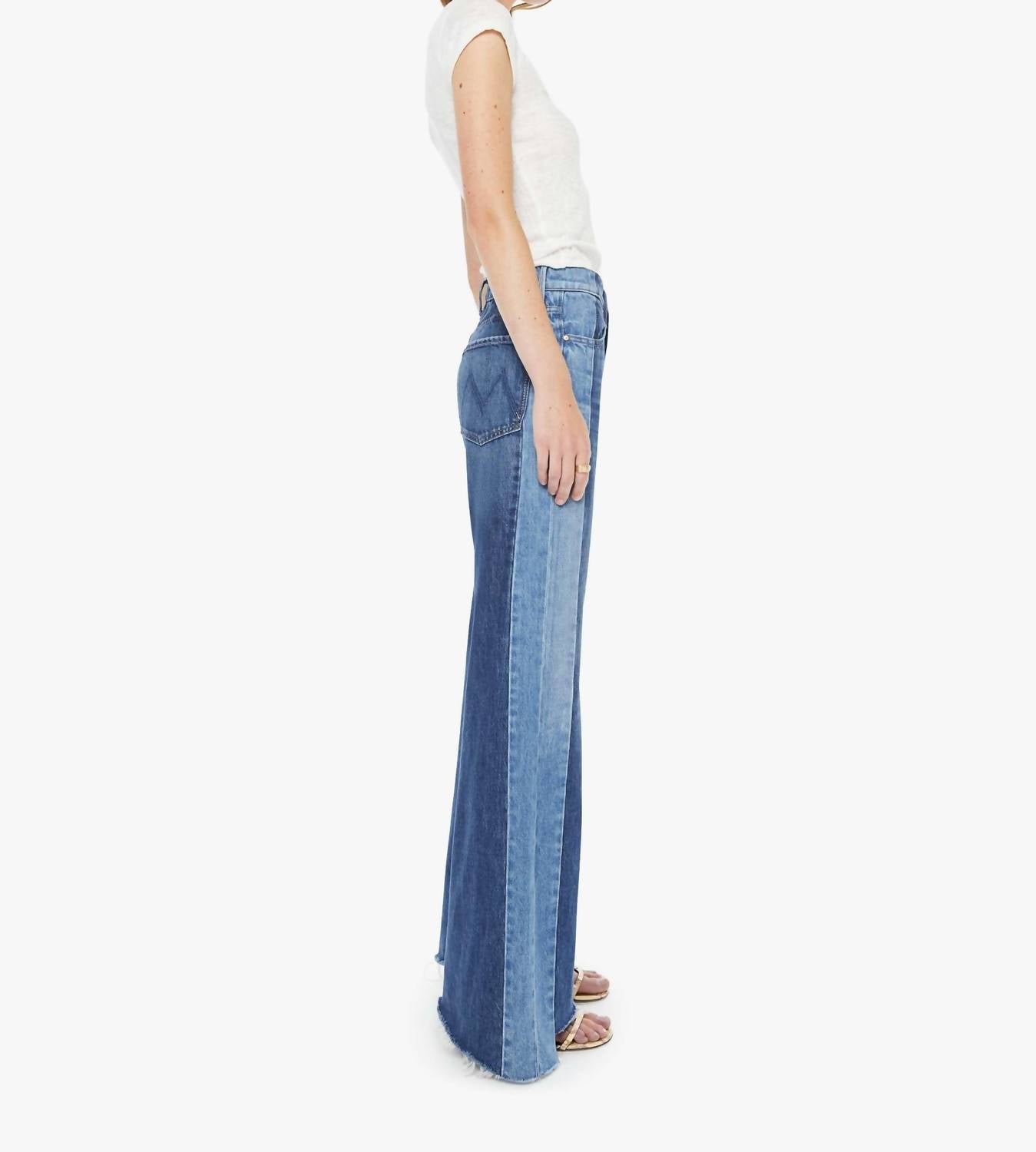 Mother - Tux Sidestepper Sneak Fray Denim Jean