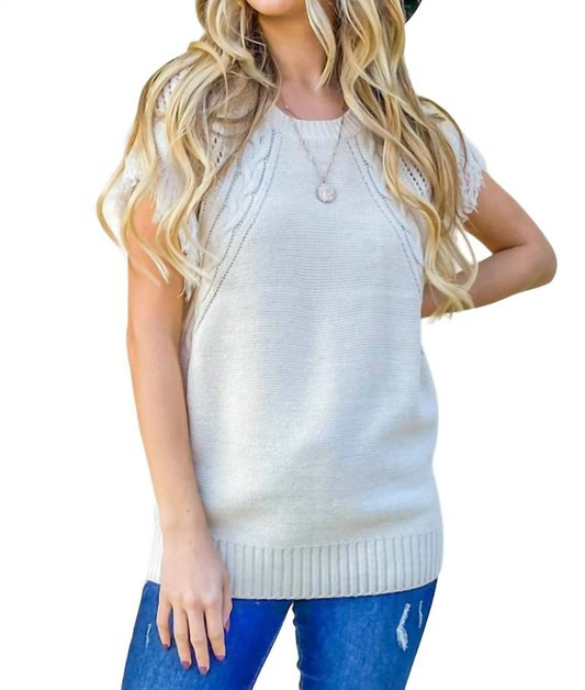 And The Why - Shoulder Tassel Detail Sweater