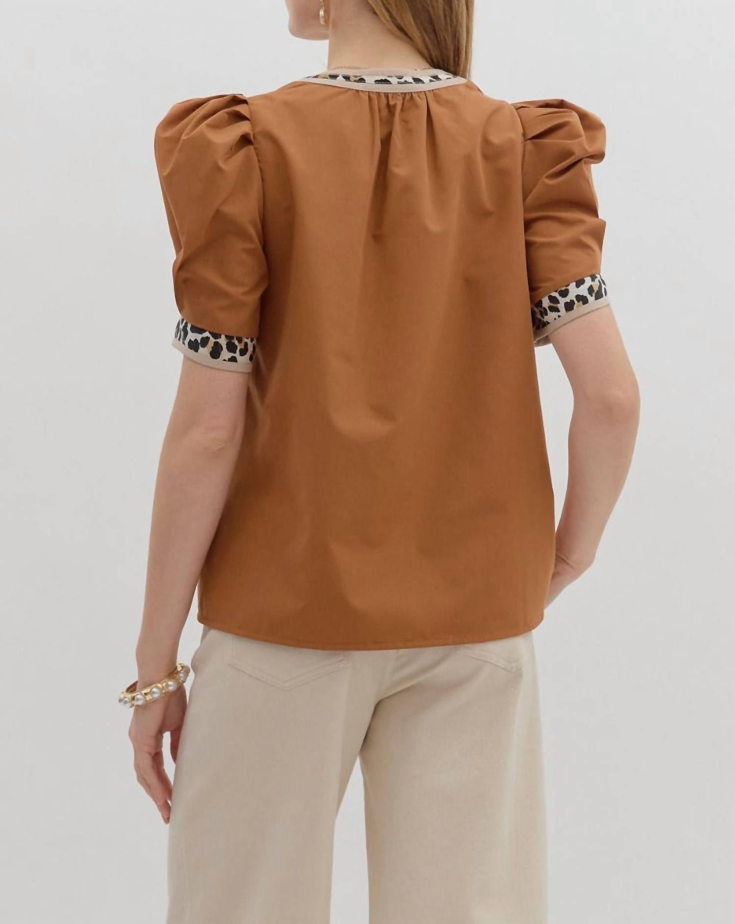 Entro - Samara Bubble Sleeve Top