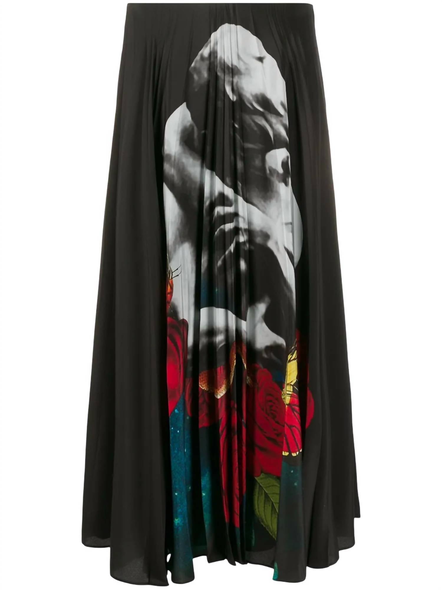 Valentino - X Undercover Print Pleated Skirt