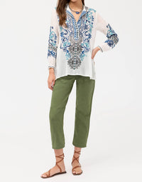 Johnny Was Romilly Tunic in white - women's shirt - view 5