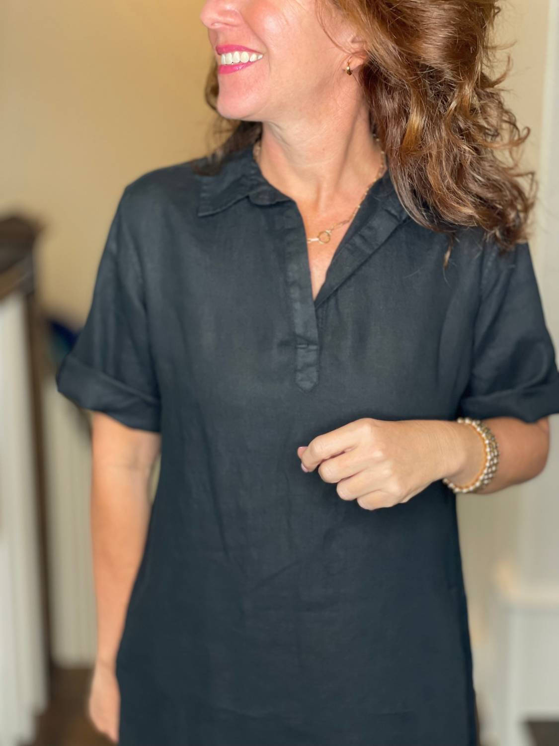 Pure Amici - Linen Mini Dress