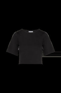 RIPLEY RADER Ponte Short Sleeve Top in black - women's shirt - view 4