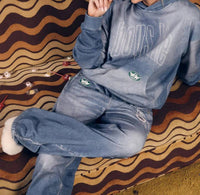 Boys Lie - Done Denim Racer Hoodie