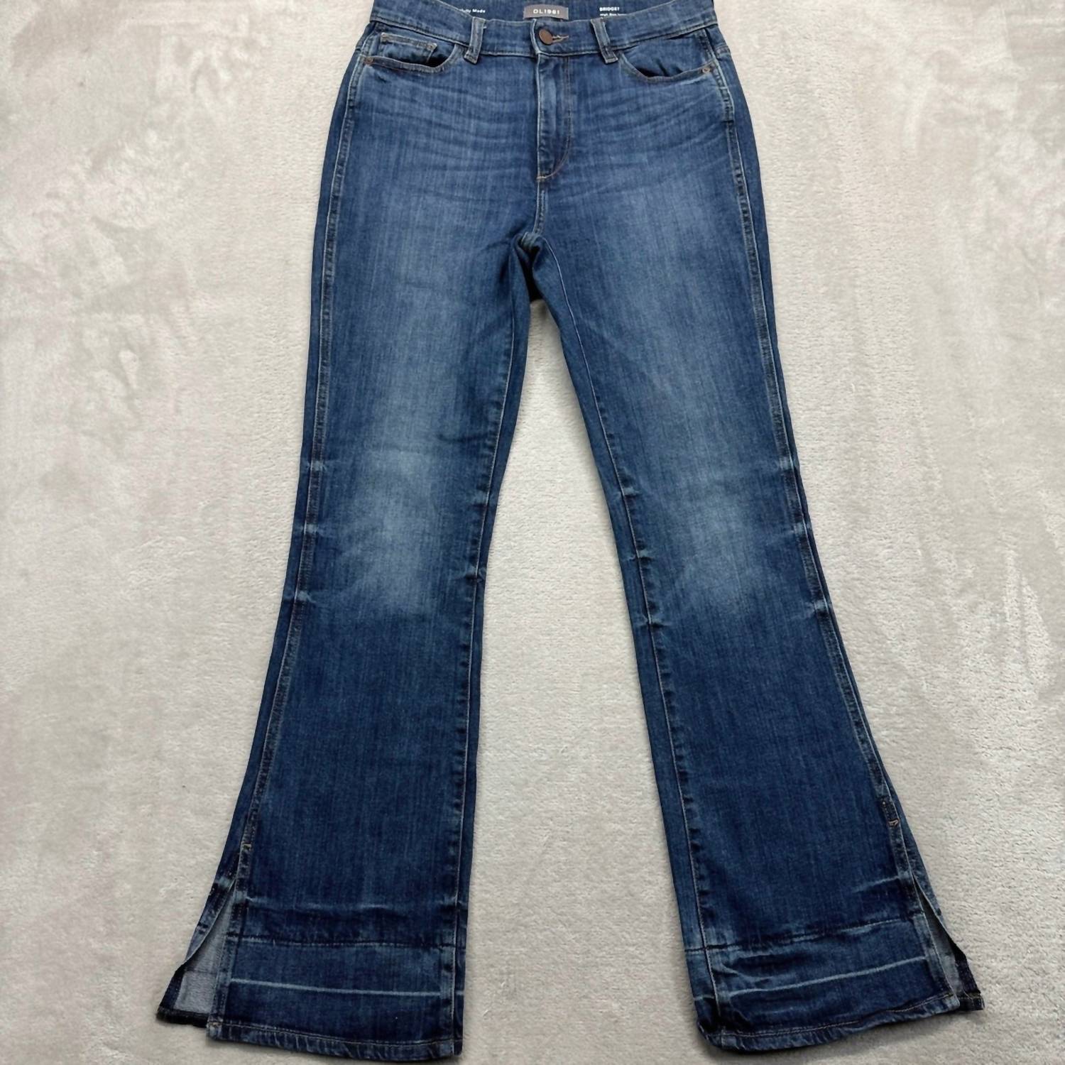 DL1961 - Women's Women's Bridget Boot High Rise Instascupt Jeans in blue - women's jeans