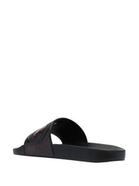 Salvatore Ferragamo - Men's Groove Logo-embossed Slider Sandal