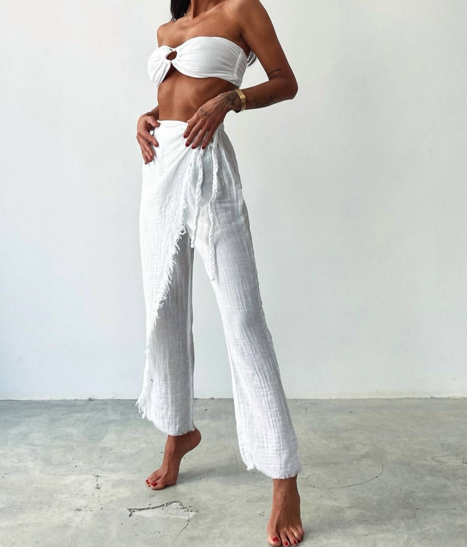 Blanca - Manav Side Tie Pants