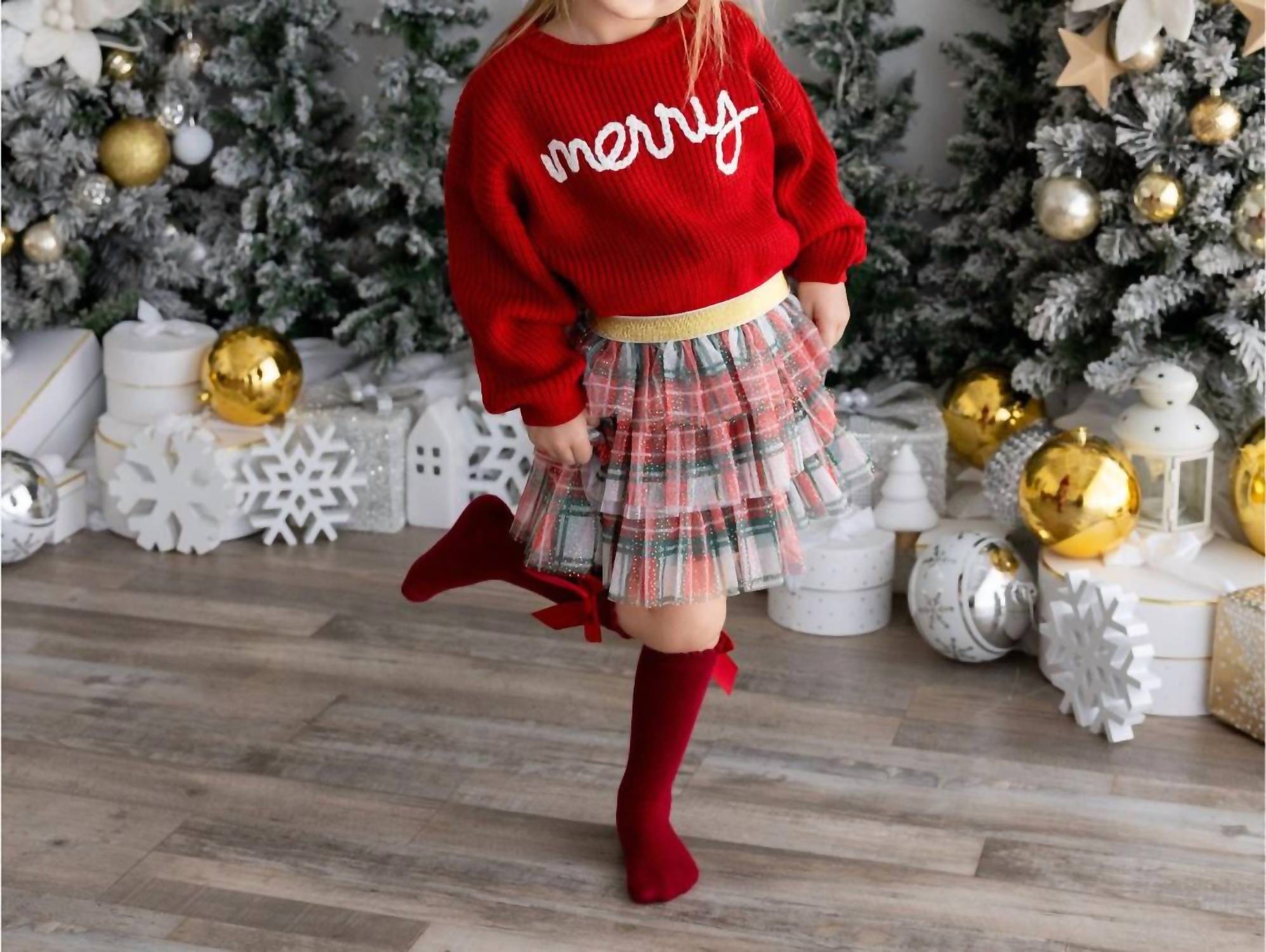Sweet Wink - Kid's Merry Yarn Knit Sweater