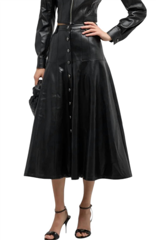 Cinq A Sept - Vegan Leather Veena Skirt