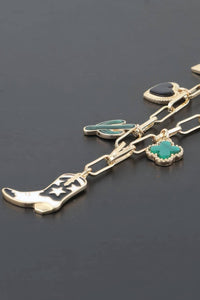 Sessori - Women's Western Multi Charm Necklace