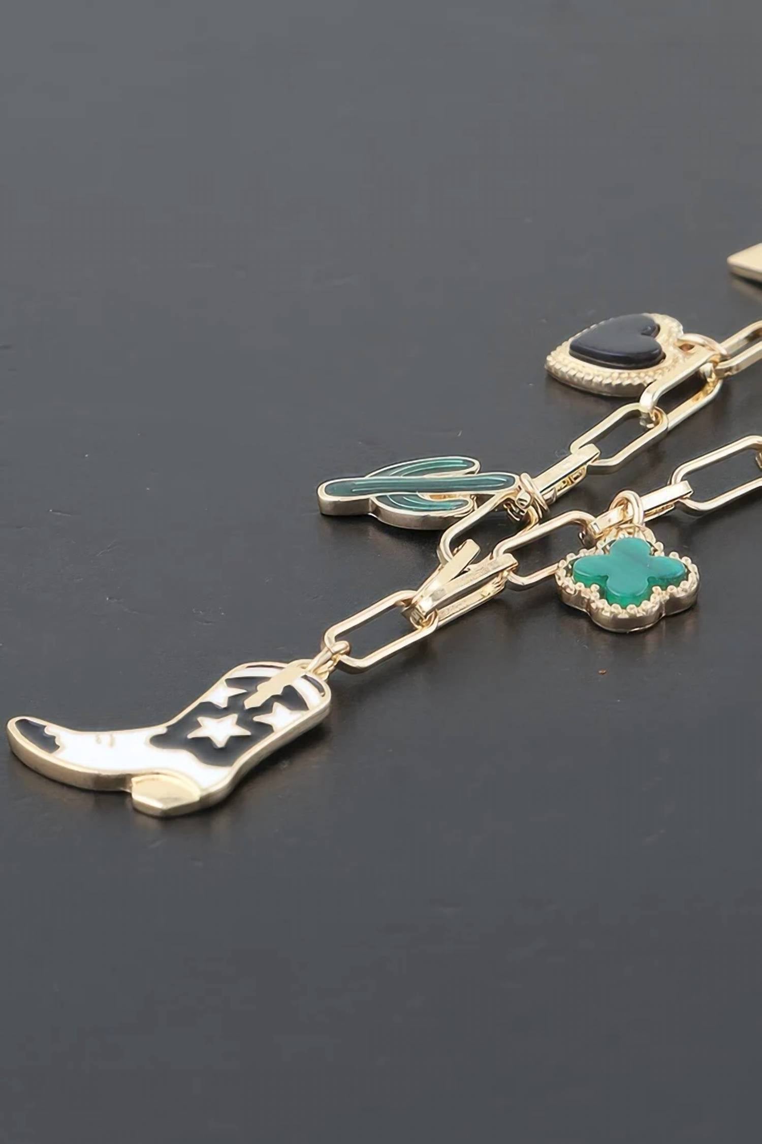 Sessori - Women's Western Multi Charm Necklace