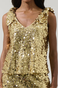 Sugarlips - Cressida Sequin Sleeveless Top
